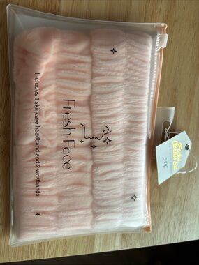 Women’s Skincare Headband Set - Pink